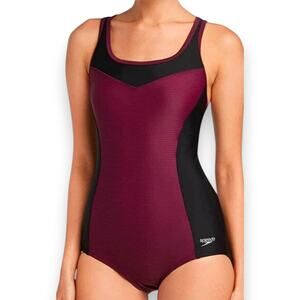 Speedo Potent Purple one piece swimsuit